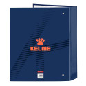 Carpeta de 4 Anillas Kelme Navy Blue Lomo Ancho A4