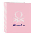 Carpeta de 4 Anillas Benetton Vichy Lomo Ancho A4