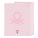 Carpeta de 4 Anillas Benetton Vichy Lomo Ancho A4
