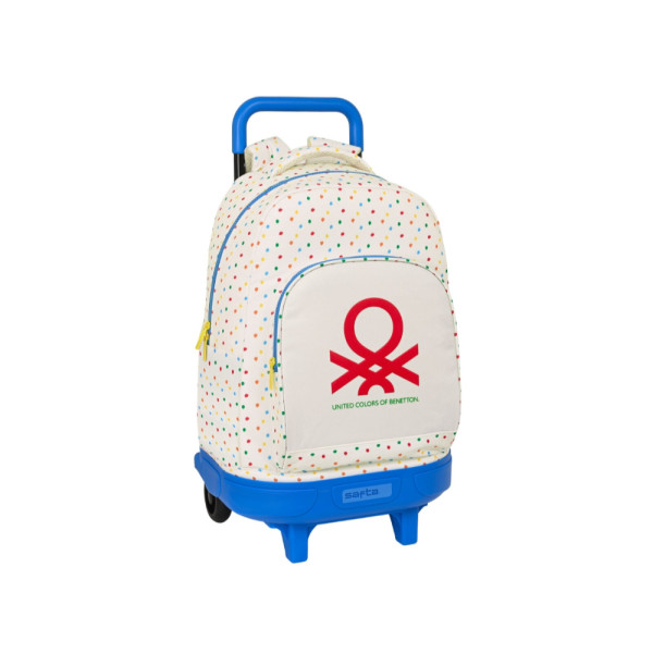 Mochila Trolley con Ruedas Compact Benetton Topitos
