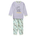 Pijama Manga Larga Snoopy Peanuts Gris