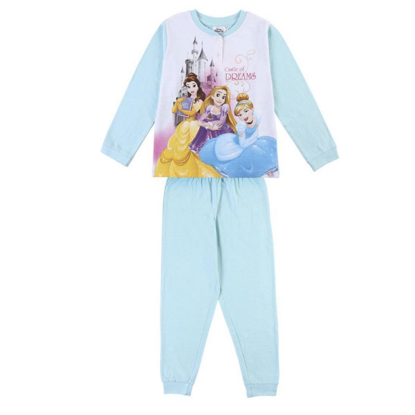 Pijama Manga Larga Princesas Castle Of Dreams Azul Niña