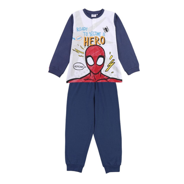 Pijama Manga Larga Spiderman Ready To Become a Hero Azul Niño