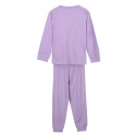 Pijama Manga Larga Frozen Rayas Morado Niña