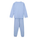 Pijama Manga Larga Frozen Rayas Azul Niña