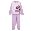Pijama Manga Larga Minnie Mouse Lunares Rosa Niña