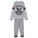 Pijama Manga Larga Harry Potter Hogwarts Escudo Gris Junior