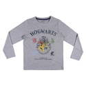 Pijama Manga Larga Harry Potter Hogwarts Gris Rayas Niño