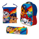 Set Vuelta al Cole Patrulla Canina Mochila Guardería Saco Merienda y Estuche