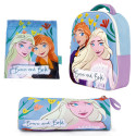 Set Vuelta al Cole Frozen Mochila Guardería Saco Merienda y Estuche