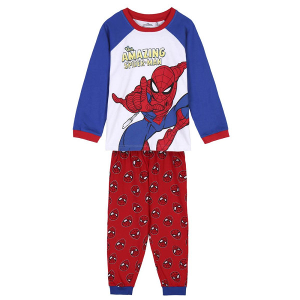 Pijama Manga Larga Spiderman The Amazing Azul y Rojo Niño