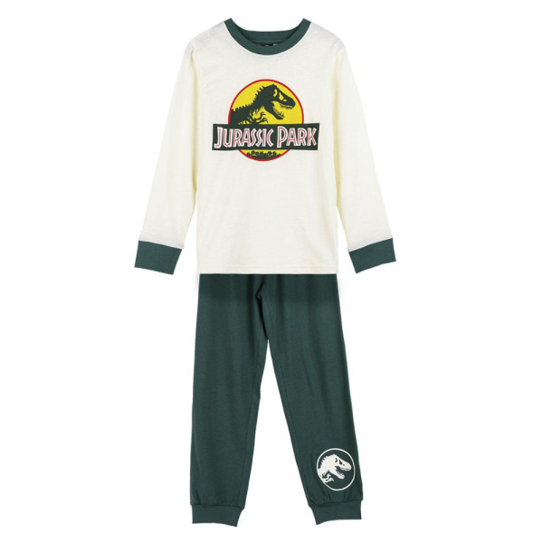 Pijama Manga Larga Jurassic Park Verde Niño