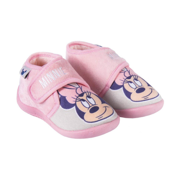 Zapatillas de Casa Media Bota Minnie Mouse Rosa Niña