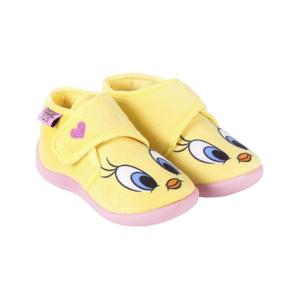 Zapatillas de Casa Media Bota Looney Tunes Piolín Amarillo Niña