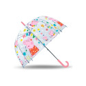 Paraguas Peppa Pig Happy Campana Transparente